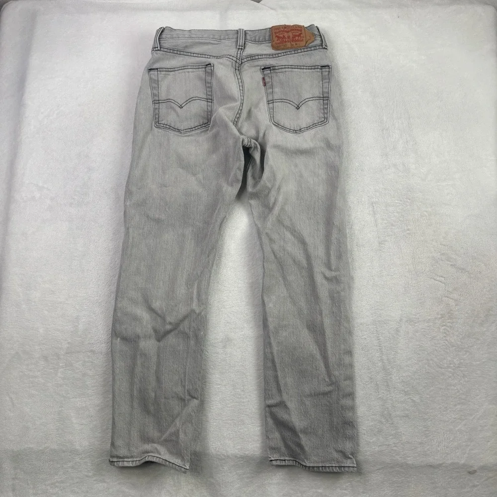 Levi's 501 93 Selvedge Acid Washed Grey Denim Jeans Men's 28